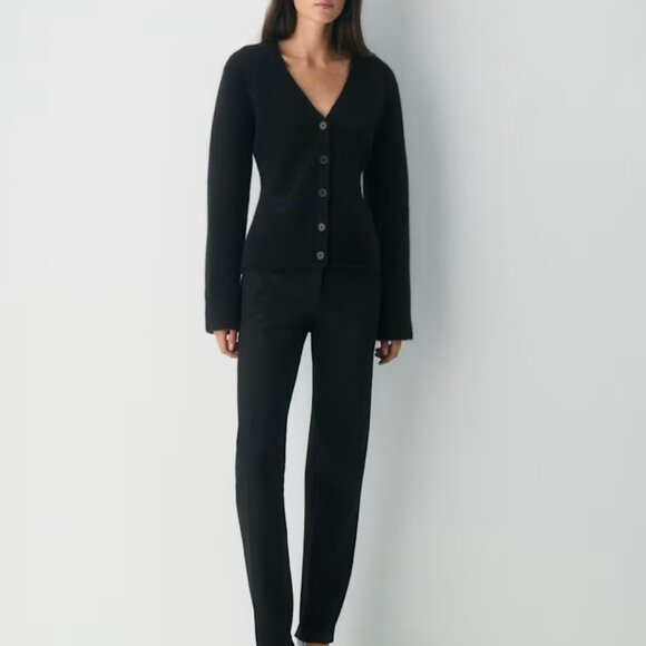 NWT Aritzia SEAPORT Cardigan Black S - Picture 2 of 6